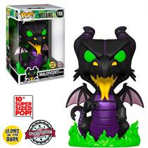 Funko Pop Disney Villains Exclusive - Maleficent Dragon 1106 (Glows In The Dark) (Super Sized 10")