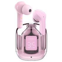 Fone de Ouvido Acefast T6/AT6 Crystal TWS Earbuds / Bluetooth - Lotus Rosa