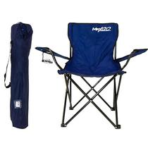 Cadeira Dobravel Maxgo com Porta Lata CADEIRA-3 - Azul