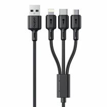 Cabo Oraimo OCD-X93 USB-A A Lightning/USB-C/Micro-USB 3A (1.2 Metros) - Black