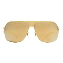Oculos de Sol Mykita Bernhard Willhelm Xaver F9 Gold Gold Flash