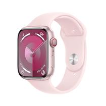 Apple Watch Series 9 MR9H3LL/A - Bluetooth - Wi-Fi - 45MM - GPS - Pink Aluminum/Light Pink Sport