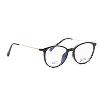 Armacao para Oculos de Grau Visard TR1707 C1 Tam. 48-14-140MM - Preto/Dourado