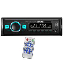 Auto Rádio CD Player Automotivo Quanta QTRRA72 4 de 25 Watts com Bluetooth e USB - Preto