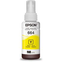 Refil de Tinta Epson T664 420 - para Impressora Epson - Amarelo - 70ML