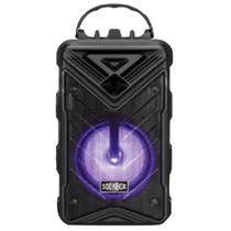 Caixa de Som de Som Soonbox S7 com Karaoke e Bluetooth - FM/SD/USB - Preto