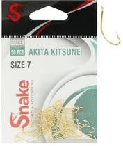 Anzol Snake Akita Kitsune Gold 07 (50 Pecas)
