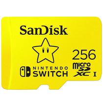 Cartao Microsd 256GB Sandisk Nintendo Switch SDSQXAO-256G-GNCZN Ate 100MB/s