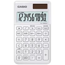 Calculadora Compacta Casio SL-1000SC-We de 10 Digitos Solar/Bateria - Branco