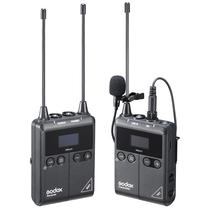 Microfone Godox WMICS1 Kit 1 RX+TX Sem Fio para Camera - Preto