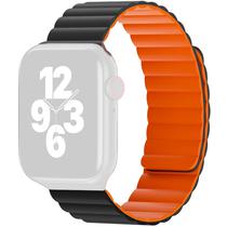 Correia Wiwu WI-WB001 Pra Apple Watch 38/40/41MM de Silicone - Black/Orange