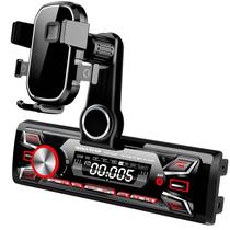 Car Audio Mega Star CDX400BT FM com Suporte para Celular - Preto