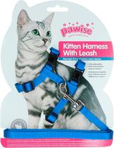 Correia de Peito para Gatos Azul - Pawise Kitten Harness With Leash 28001