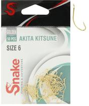 Anzol Snake Akita Kitsune Gold 06 (50 Pecas)