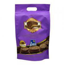 Mini Alfajor Punta Ballena Recheio Mousse Chocolate Cobertura Chocolate Ao Leite Pacote 360G