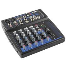 Mixer de Audio Gemini GEM-05USB Bluetooth/8 CH/USB/3 Bandas - Preto