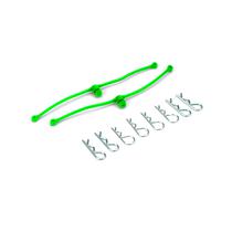Body Clips Retainers Lime 2PC Dub 2253