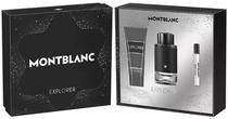 Kit Perfume Montblanc Explorer Edp 100ML + 7.5ML + Shower Gel 100ML - Masculino