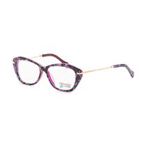 Armacao para Oculos de Grau Visard HRS6095 C2 Tam. 52-16-135 - Roxo/Animal Print