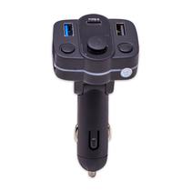 Transmissor para Carro M45 3.1A Type-C / 2X USB-A - Preto