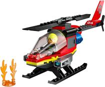 Lego City Fire Rescue Helicopter - 60411 (85 Pecas)