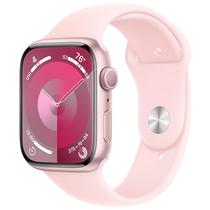 Apple Watch Series 9 MR933LW/A - Bluetooth - Wi-Fi - 41MM - s/M - GPS - Pink Aluminum/Light Pink Sport
