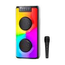 Speaker Moxom MX-SK44 com Microfone / Bluetooth / USB / SD / 10W - Preto