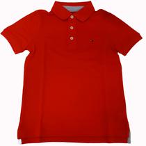 Camiseta Tommy Hilfiger Polo Masculino KB0KB03911-610 16 Vermelho