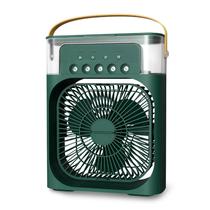 Mini Ventilador de Ar Cooling Fan Recarregavel USB-C / 10W / 5V / 2A - Verde