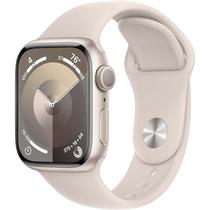 Apple Watch Series 9 Caixa de Aluminio Em Starligtht e Correia Esportiva Em Cor Starligtht 45 MM M/L MR973LL/A
