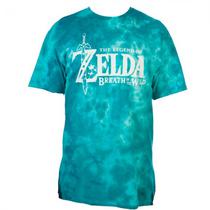 Camiseta The Legend Of Zelda Breath Of The Wild Azul Ocean - Tamanho GG