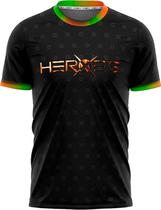 Camiseta Heroe's Exclusive Preto/Rainbow - Masculina