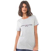Camiseta Tommy Hilfiger Feminina WW0WW26868-PYT-00 XL Light Grey Heathe