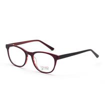 Oculos de Grau Feminino Visard HD116 C2 51-18-140 - Preto e Vermelho