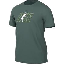 Camiseta Nike Masculino Tennis Tee Dri-Fit M Verde - FV8434338