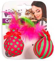 Brinquedo para Gato Vermelho/Verde - Pawise Cat Toy 28126 (2 Unidades)