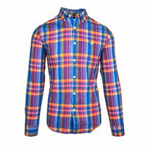 Camisa Tommy Hilfiger Masculino C8878A7761-422 s Azul Xadrez