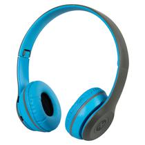 Fone de Ouvido Mox MO-F900 - Bluetooth - 3.5MM - Azul e Cinza