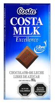 Chocolate Costa Milk Excellence Libre de Acucar 80G