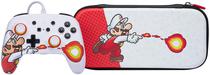 Controle Powera Nintendo Switch + Estojo Super Mario Fireball NSAC0069-01 (com Fio)