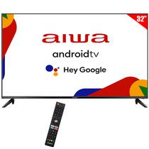 Smart TV LED 32" Aiwa AW32B4SM HD Android Google TV Wi-Fi e Bluetooth com Conversor Digital