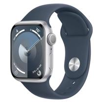 Apple Watch Series 9 MR903LW/A Caixa Aluminio 41MM Prata - Esportiva Azul s/M (Caixa Danificado)