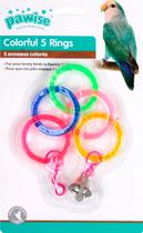 Brinquedo Interativo para Aves - Pawise Colorful 5 Rings 49562PW