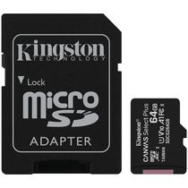 Cartao de Memoria Kingston C10 SDCS2 - 64GB - Micro SD com Adaptador - 100MB/s