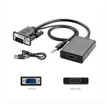 Cabo Adap. Conversor HDMI F A VGA M Cable c/ Audio
