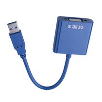 Cabo Adaptador USB 3.0 para VGA Femea - Azul