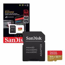 Cartão de Memória Sandisk Micro SD 64GB Extreme 100MB/s 4K