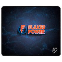 Mousepad Elg FLKMP001 Flakes Power - 36 X 30 X 0.3 CM - Preto e Azul