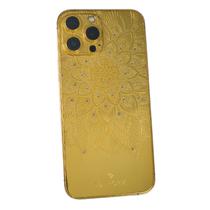 Cel iPhone (Euphoria) 13 Pro Max 256GB A2484 Ouro 24KT Flower Crystal