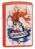 Isqueiro Zippo Neon Orange Splash 29605
